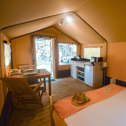 Tente en toile et en bois 2 personnes - Tente Montgrí
