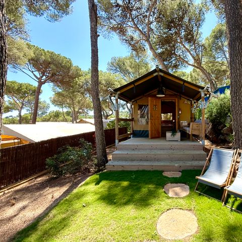 Tente en toile et en bois 2 personnes - Tente Montgrí