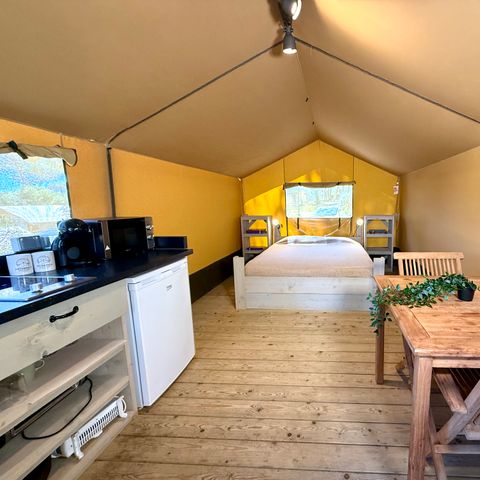 Tente en toile et en bois 2 personnes - Tente Montgrí