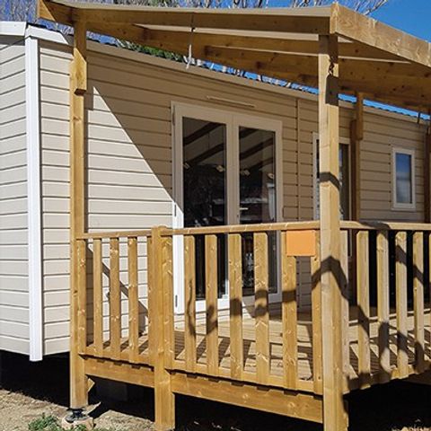 BUNGALOW 6 personnes - Mobil-home | Premium Azure | 3 Ch. | 6 Pers. | Terrasse surélevée | Clim.