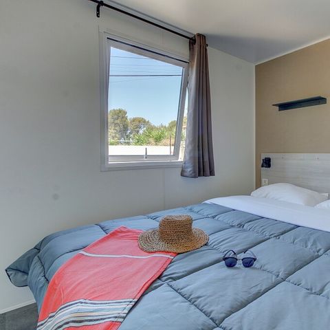 BUNGALOW 6 personnes - Mobil-home | Premium Azure | 2 Ch. | 4/6 Pers. | Terrasse surélevée | Clim.