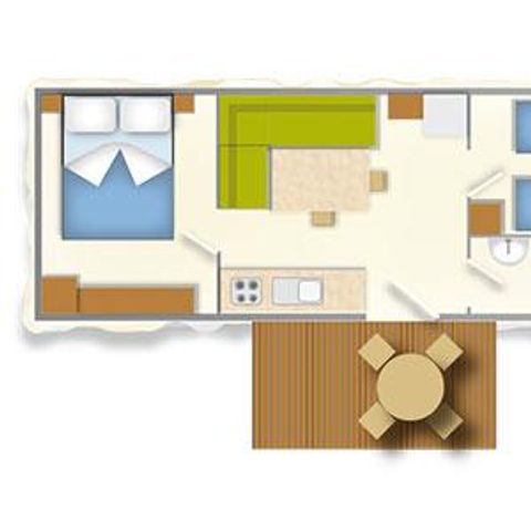 BUNGALOW 5 personnes - ROMANTIC