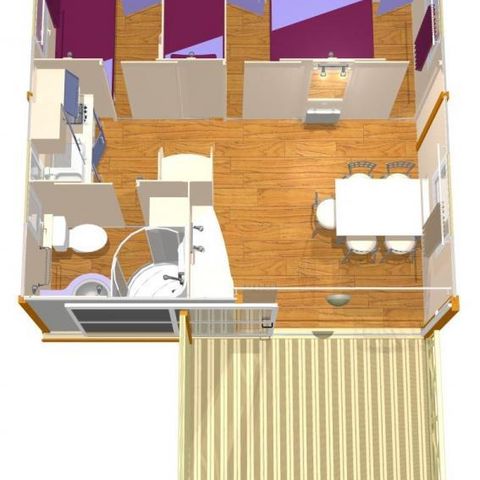 BUNGALOW 5 personnes - Morea