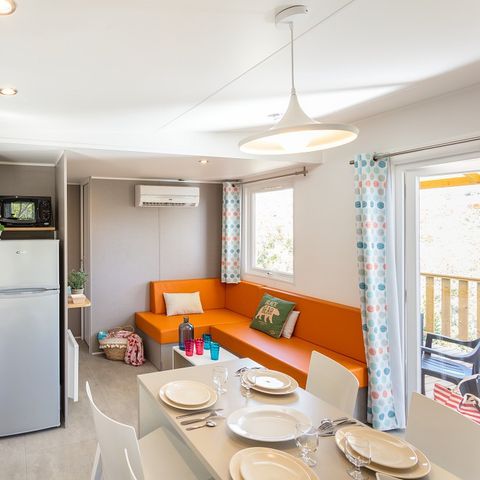 BUNGALOW 6 personnes - Premium | 3 Ch. | 6 Pers. | Terrasse Lounge | Clim. | TV