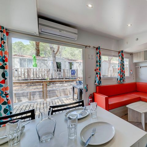 BUNGALOW 6 personnes - Premium | 3 Ch. | 6 Pers. | Terrasse Lounge | Clim. | TV