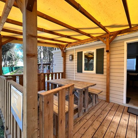 BUNGALOW 4 personnes - Comfort XL | 2 Ch. | 4 Pers. | Terrasse surélevée | Clim.