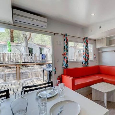 BUNGALOW 6 personnes - Premium | 2 Ch. | 4/6 Pers. | Terrasse Lounge | Clim. | TV