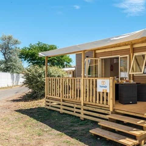 BUNGALOW 6 personnes - Premium | 2 Ch. | 4/6 Pers. | Terrasse Lounge | Clim. | TV