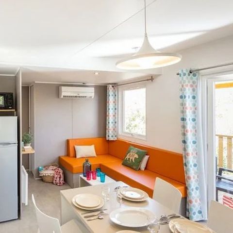 BUNGALOW 6 personnes - Premium | 3 Ch. | 6 Pers. | Terrasse Lounge | Clim. | TV