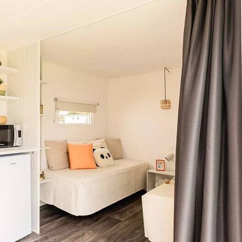 TENTE TOILE ET BOIS 4 personnes - Coco Sweet | 2 Ch. | 4 Pers. | Terrasse surélevée | 1 SDB | Clim. | TV