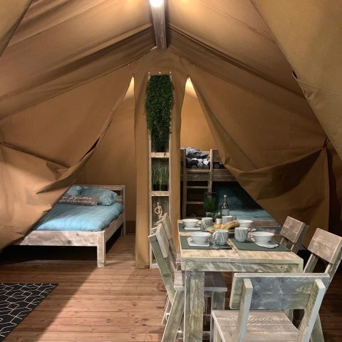TENTE TOILE ET BOIS 5 personnes - KALAHARI sans sanitaires