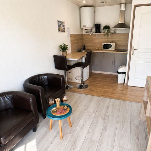 CHALET 2 personnes - Chalet 1 ch. - Terrasse couverte - 25 m2