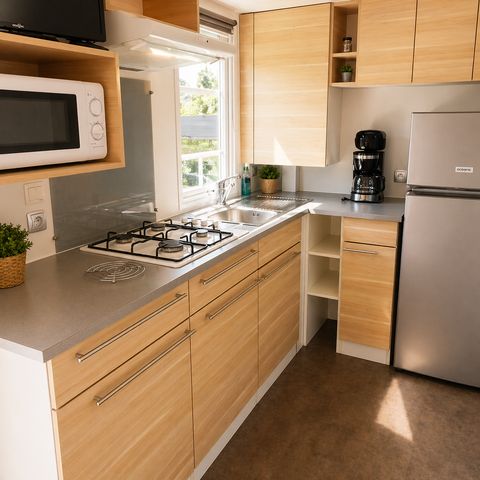 BUNGALOW 4 personnes - Premium 2 ch. - Terrasse couverte - 30 m2