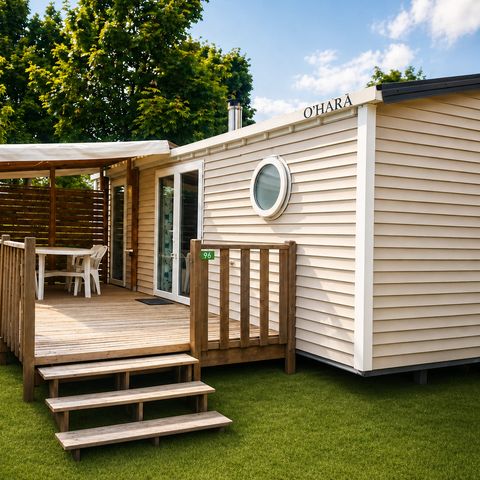 BUNGALOW 4 personnes - Premium 2 ch. - Terrasse couverte - 30 m2