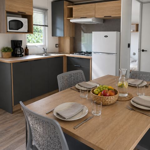 BUNGALOW 6 personnes - Premium 3 ch. - Terrasse couverte - 35 m2