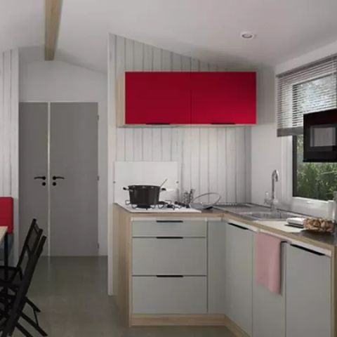 BUNGALOW 6 personnes - Modulo 2 chambres 4/6 personnes, TV, LV, 27m² (2019)