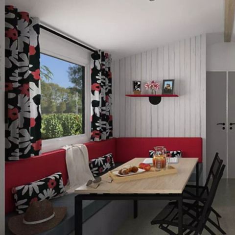 BUNGALOW 6 personnes - Modulo 2 chambres 4/6 personnes, TV, LV, 27m² (2019)