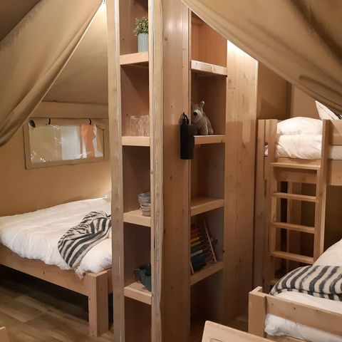 TENTE TOILE ET BOIS 5 personnes - Tente Safari Lodge (5P)