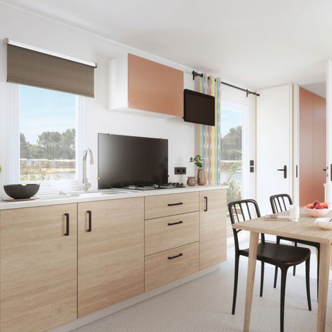 BUNGALOW 6 personnes - Premium | 2 Ch. | 4/6 Pers. | Terrasse Surélevée| Clim.