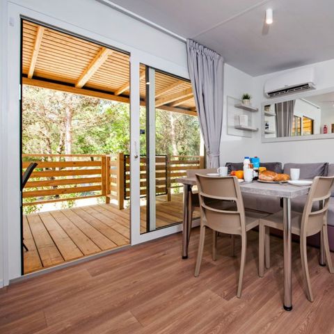BUNGALOW 6 personnes - Premium | 2 Ch. | 4/6 Pers. | Terrasse Surélevée| Clim.