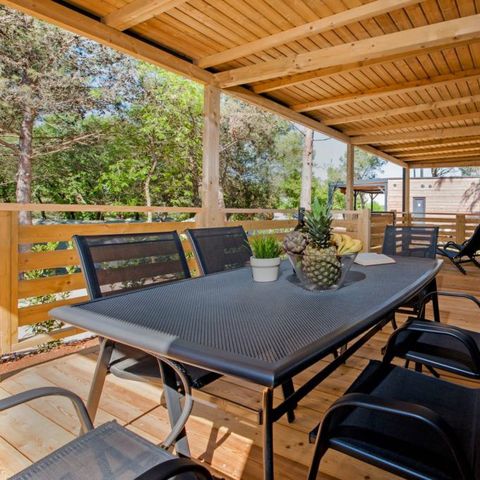 BUNGALOW 6 personnes - Premium | 2 Ch. | 4/6 Pers. | Terrasse Surélevée| Clim.