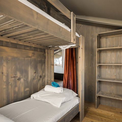 Tente en toile et en bois 5 personnes - Lanterna - Tente safari de luxe (6P)