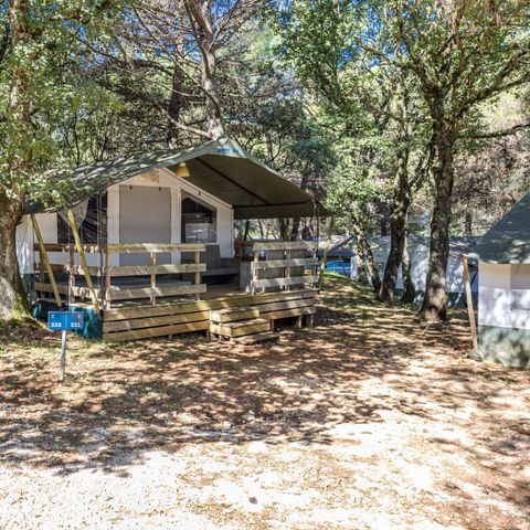 Tente en toile et en bois 5 personnes - Lanterna - Tente safari de luxe (6P)