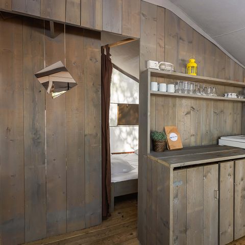Tente en toile et en bois 5 personnes - Lanterna - Tente Safari de luxe (5P)
