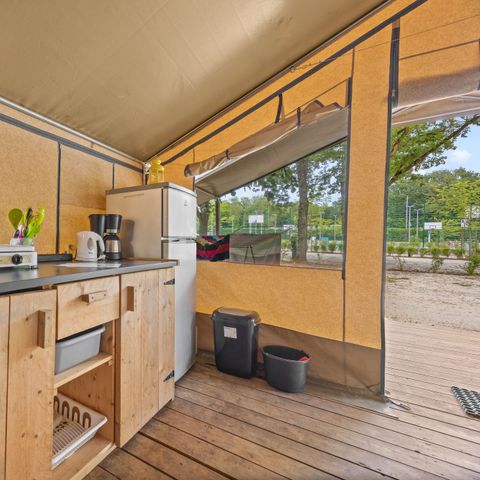 TENTE TOILE ET BOIS 5 personnes - Lanterna - Tente safari Harmony