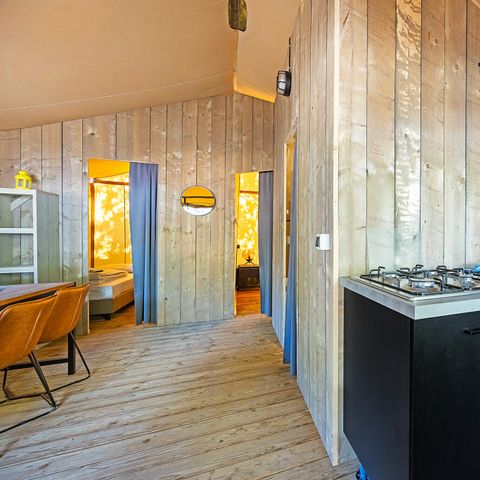 Tente en toile et en bois 5 personnes - Safari tent Lodge