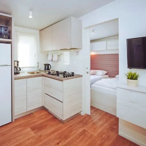 Mobilhome 6 personnes - Mobile home 6 personnes - Comfort Plus 3 chambres et 2 salles de bain Salon
