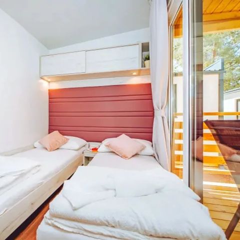 Mobilhome 6 personnes - Mobile home 6 personnes - Comfort Plus 3 chambres et 2 salles de bain Salon