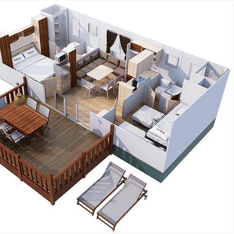 BUNGALOW 5 personnes - Redwood