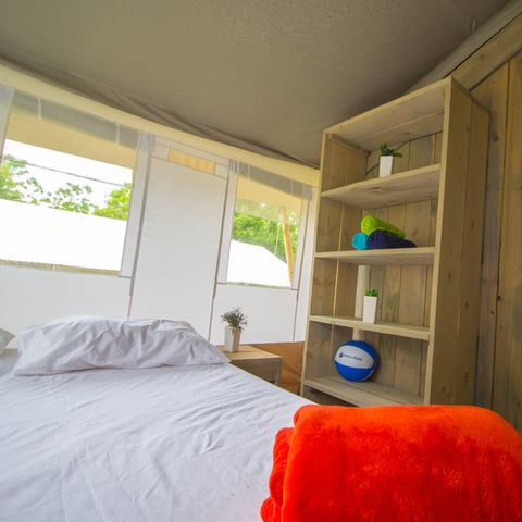 TENTE TOILE ET BOIS 4 personnes - SAFARITENT (SANS SANITAIRES)