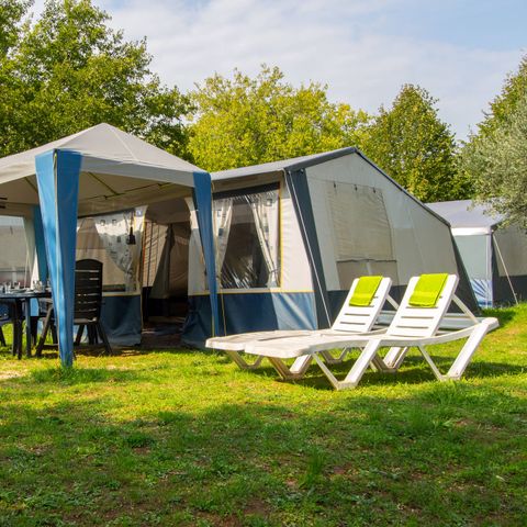 BUNGALOW TOILÉ 4 personnes - BUNGALOWTENT (SANS SANITAIRES)