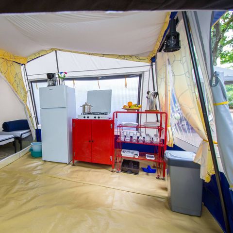 TENTE TOILE ET BOIS 4 personnes - BUNGALOW TENT LUXE (SANS SANITAIRES)