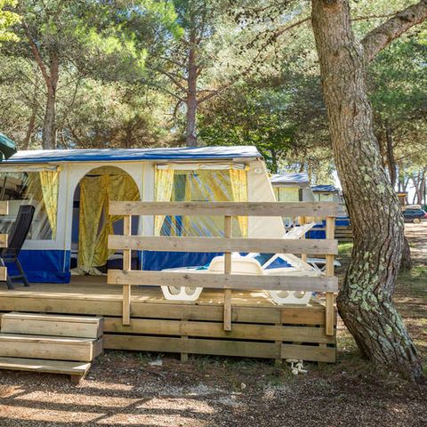 TENTE TOILE ET BOIS 4 personnes - BUNGALOW TENT LUXE (SANS SANITAIRES)