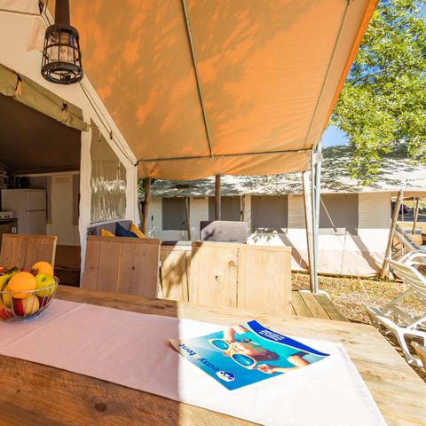Tente en toile et en bois 4 personnes - Bijela Uvala - Tente Safari de luxe