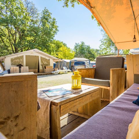 Tente en toile et en bois 4 personnes - Bijela Uvala - Tente Safari de luxe