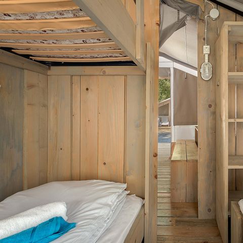 Tente en toile et en bois 4 personnes - Bijela Uvala - Tente Safari de luxe