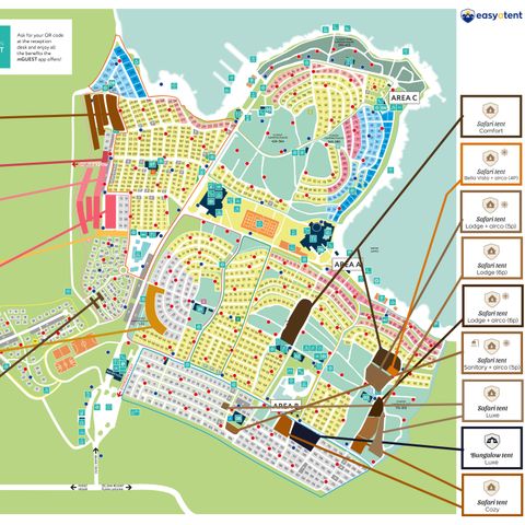 TENTE TOILE ET BOIS 4 personnes - Bijela Uvala - Safari tent Lodge (6P)