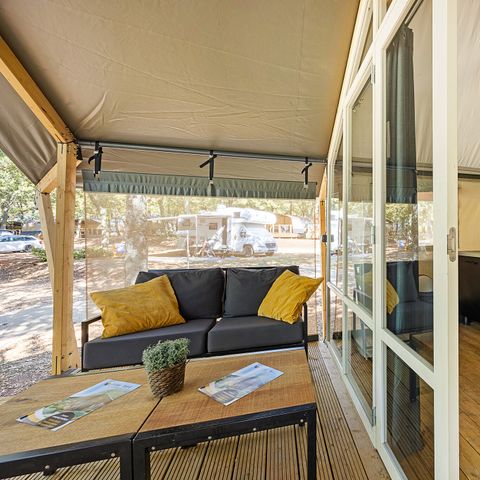 TENTE TOILE ET BOIS 4 personnes - Bijela Uvala - Tente safari Bella Vista + air conditionné (4P)