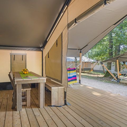 TENTE TOILE ET BOIS 4 personnes - Bijela Uvala - Tente Safari Confort