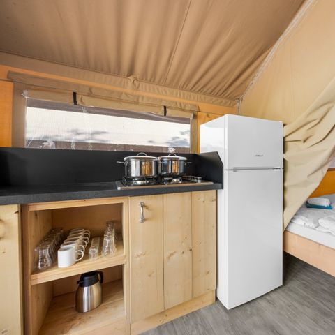 TENTE TOILE ET BOIS 4 personnes - Bijela Uvala - Tente Safari Cozy
