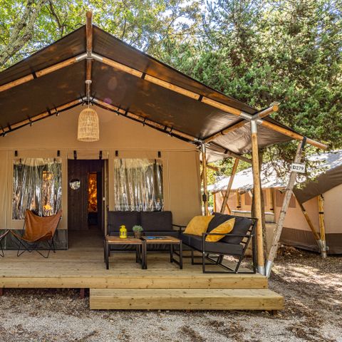 TENTE TOILE ET BOIS 4 personnes - Safari tent Lodge