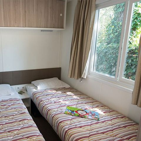 BUNGALOW 6 personnes - Comfort XL | 2 Ch. | 4/6 Pers. | Terrasse | 2 SDB | Clim.