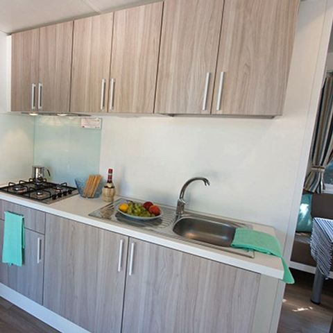Mobilhome 6 personnes - Comfort | 3 Ch. | 6 Pers. | Terrasse surélevée non couverte | Clim