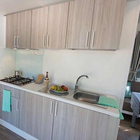 Mobilhome 4 personnes - Comfort XL | 2 Ch. | 4 Pers. | Terrasse surélevée | 2 SDB | Clim.
