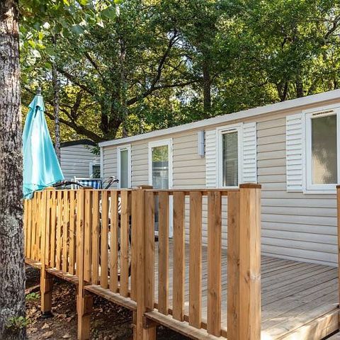 Mobilhome 4 personnes - Comfort | 2 Ch. | 4 Pers. | Terrasse surélévée non couverte | Clim.