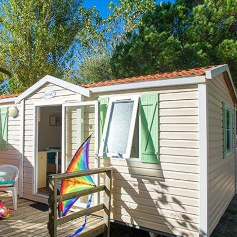 Mobilhome 4 personnes - Comfort | 2 Ch. | 4 Pers. | Terrasse surélévée non couverte | Clim.